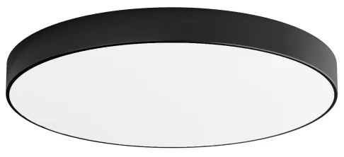 Plafoniera LED CLEO 96W 230V 3000K Ø80 cm nera