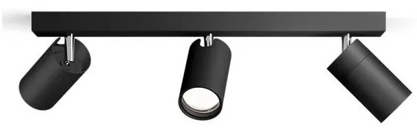 Philips - Luce Spot da bagno IDRIS 3xGU10/5W/230V IP44 nero