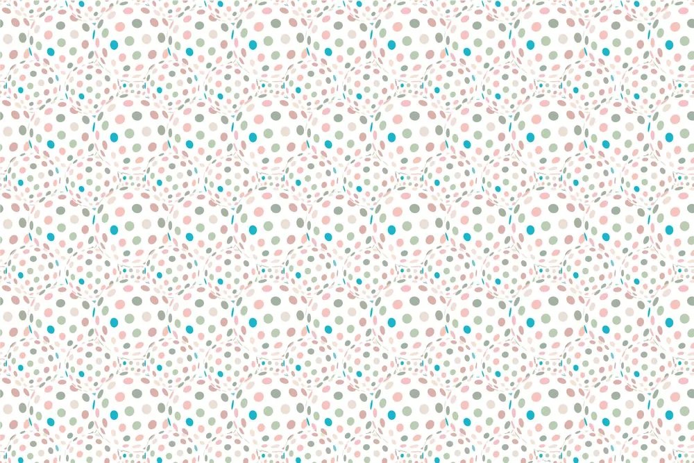 Carta da parati – Illusione di sfere colorate