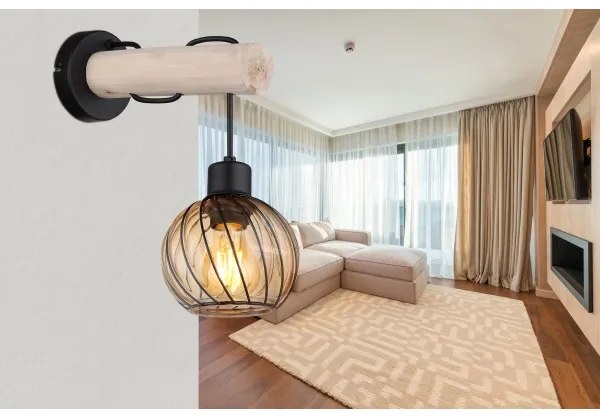 Globo 15534W - Applique PAULO 1xE27/15W/230V