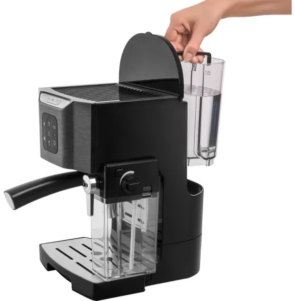 Sencor - Macchina da caffè espresso a leva 1450W/230V nero/cromo opaco