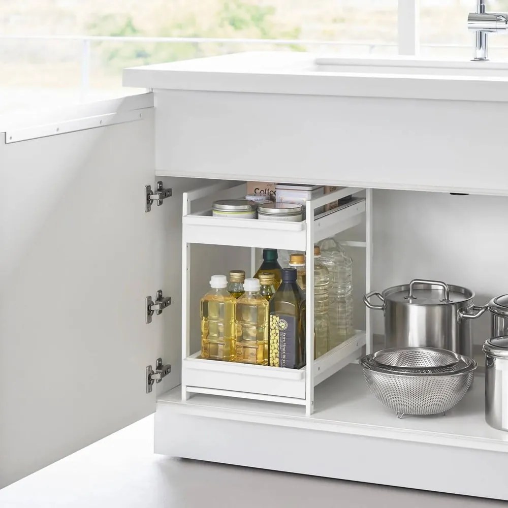 Ripiano aggiuntivo bianco in metallo 30x42 cm Tower – YAMAZAKI