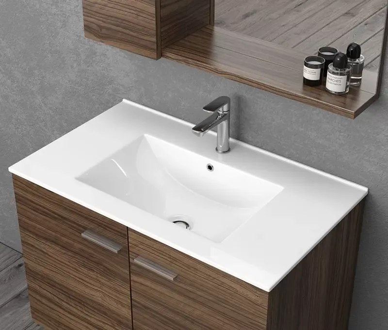 Mobile bagno da 75cm sospeso con 2 ante BT-75 - KAMALU