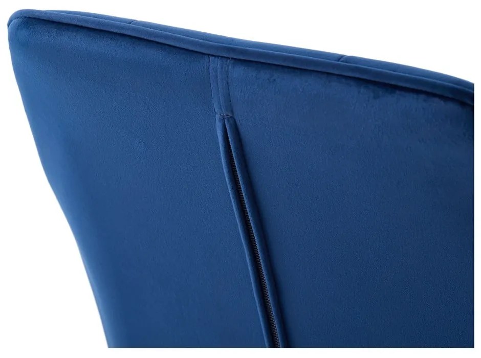 Set di sedie da pranzo blu scuro in imbottito con braccioli 2 pz Nolan Square – Unique Furniture