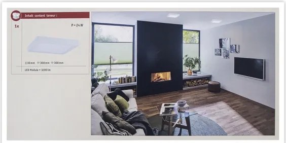 Paulmann 71022 - LED/22W Plafoniera ABIA 230V bianco