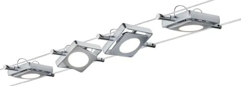 Paulmann 94107 - Set 4x LED da 4,3 W, faretto per sistema a cavo MAC 230 V