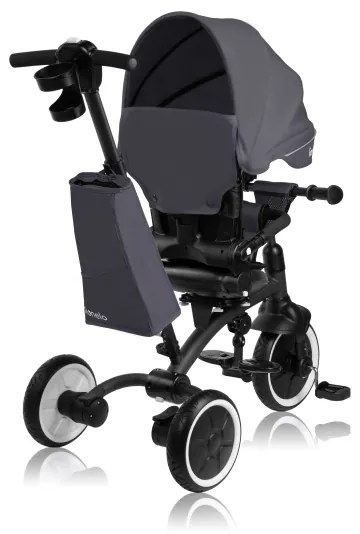 Lionelo - Triciclo per bambini TRIS PLUS Grigio Pietra