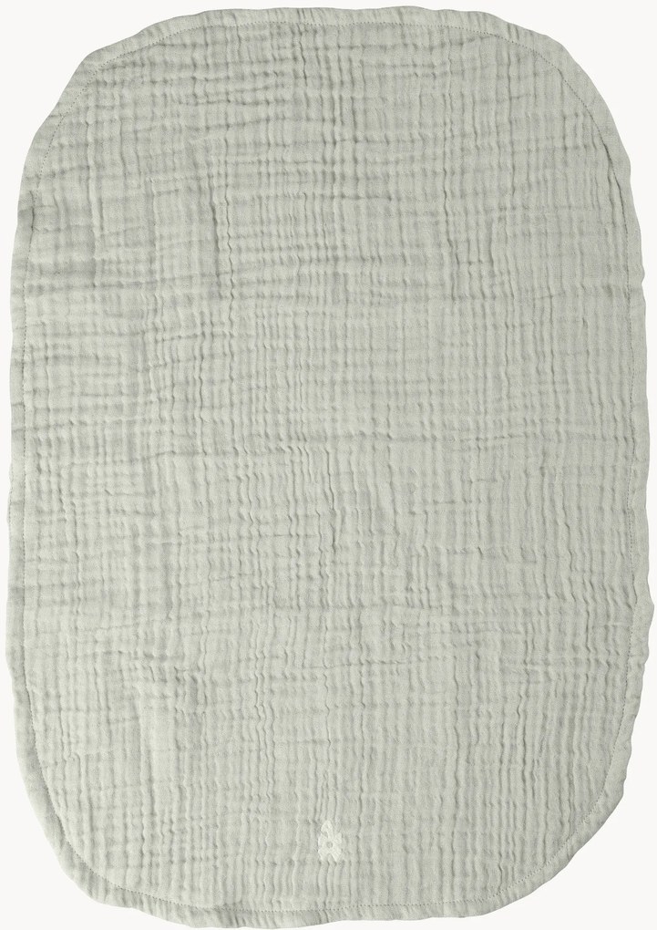 Set di 2 panni in mussola di cotone organico Rose