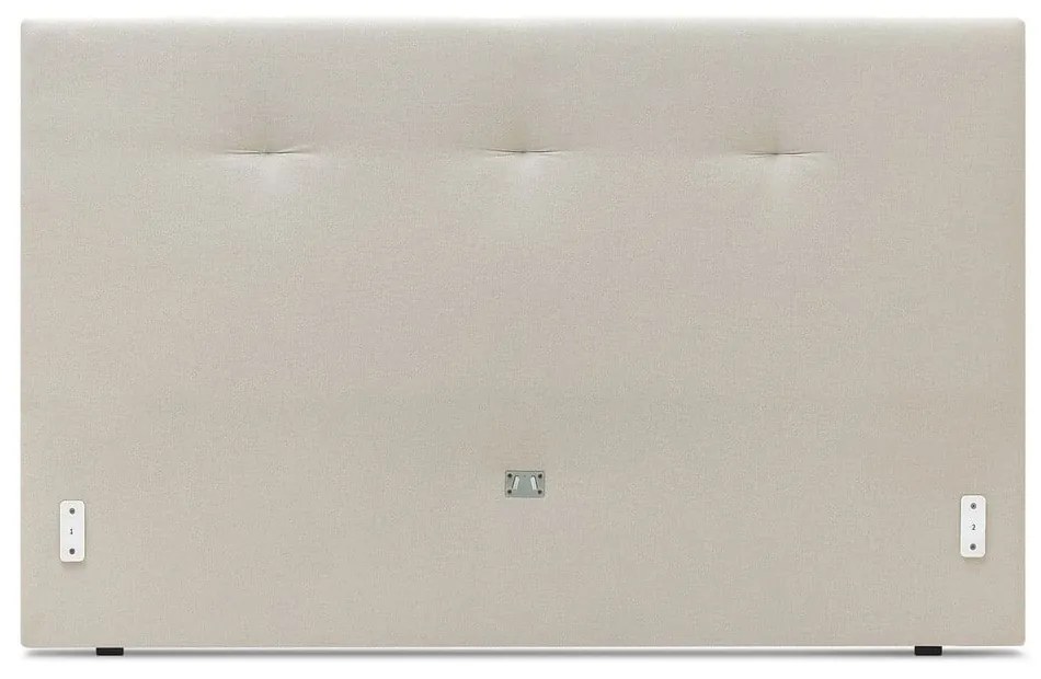 Letto matrimoniale imbottito beige con griglia 160x200 cm Tory - Bobochic Paris