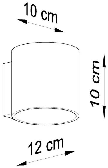 Sollux SL.0566 - Applique ORBIS 1 1xG9/40W/230V antracite