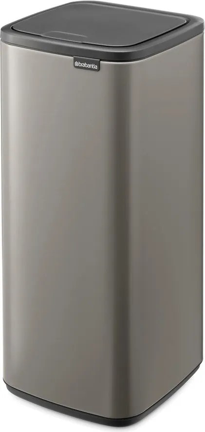 Cestino per la spazzatura grigio in acciaio touch 30 l Bo Touch – Brabantia