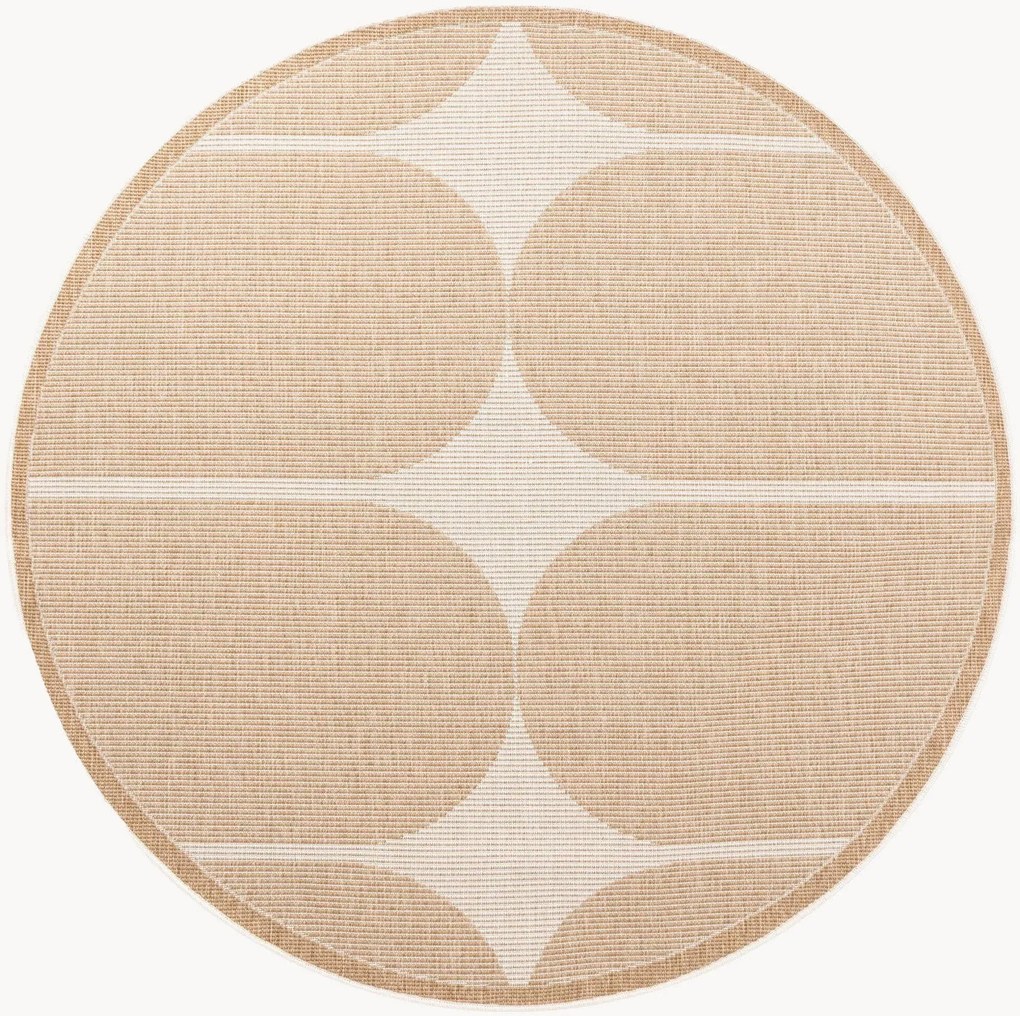 Tappeto rotondo reversibile da interno-esterno Bowen