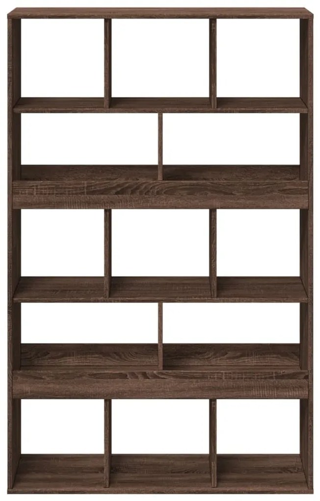 Libreria rovere marrone 100x33x156,5 cm in truciolato