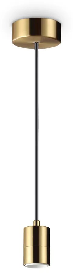 Lampada a Sospensione Set Metallo Ottone 1 Luce E27