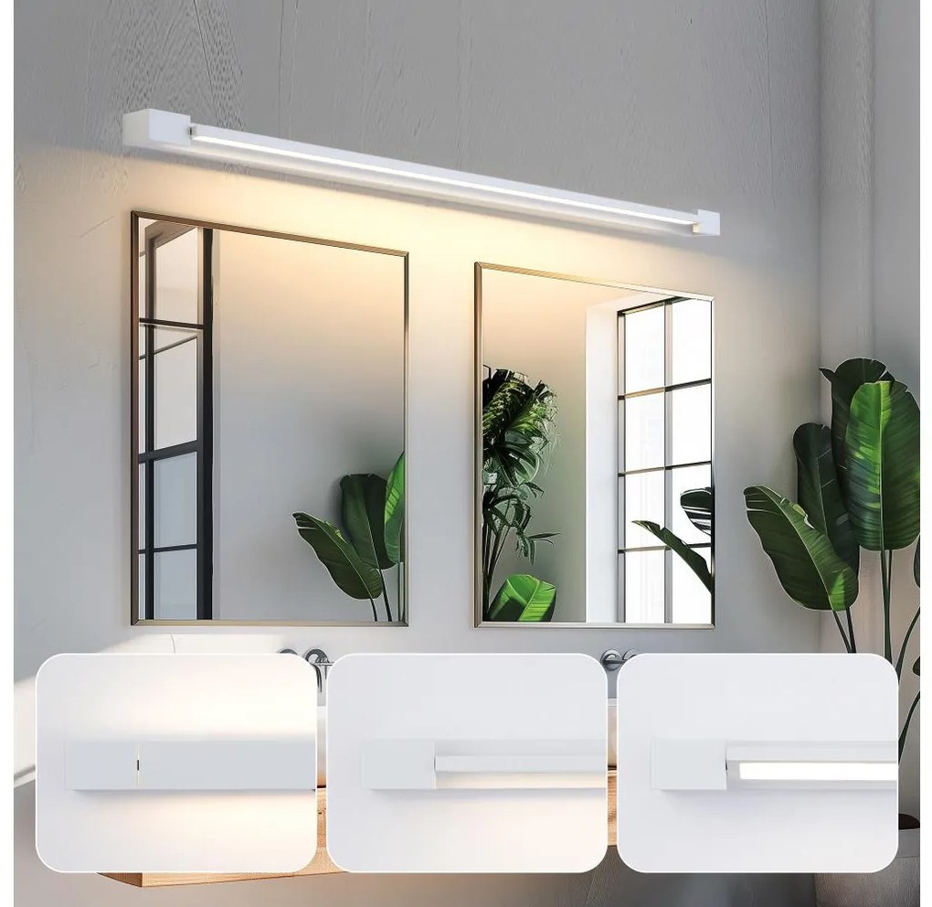 Brilagi-LED Illuminazione per specchio da bagno AQUA LINE LED/36W/230V 120 cm IP44 bianco