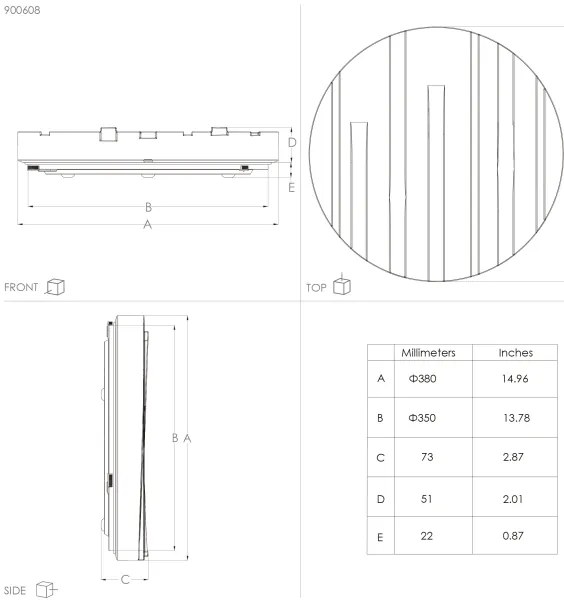 Eglo 900608 - Plafoniera LED FERENTINO LED/19,5W/230V diametro 38 cm