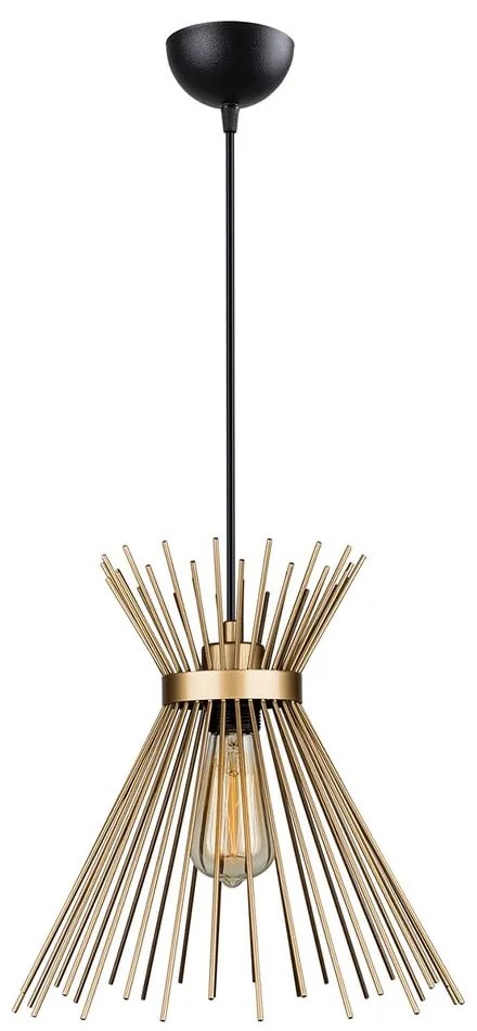 Lampada a sospensione in metallo color oro Izmir - Squid Lighting