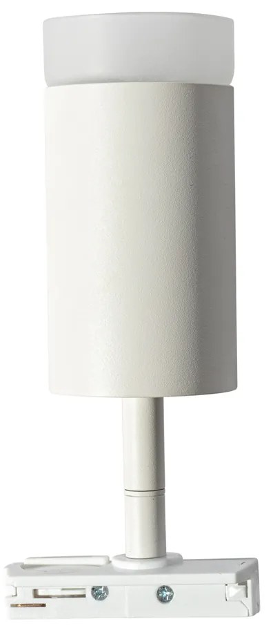 Faretto moderno con anello bianco per sistema a binario monofase GU10 50mm - Iconic Jeana