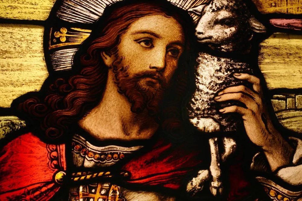 Stampa su tela – Gesù con agnello