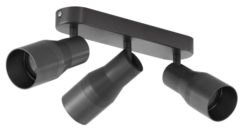 Faretto da soffitto rotondo colore canna di fucile GU10 50 mm 3 luci - Stanley