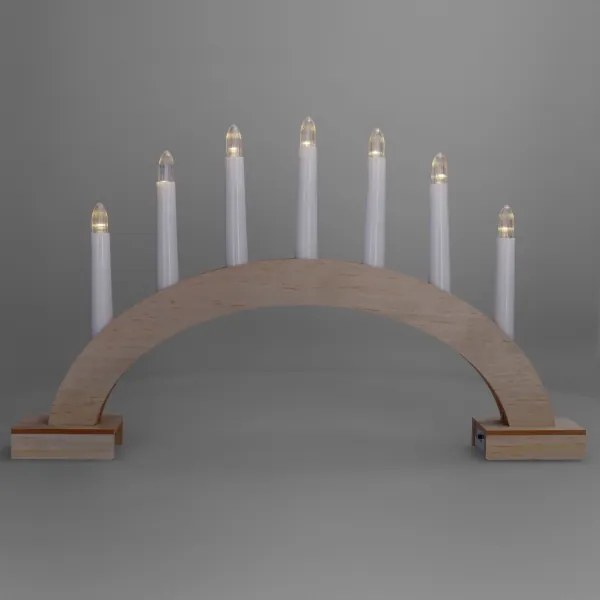 Brilagi - Candelabro natalizio a LED 7xLED/2xAA 28x45 cm