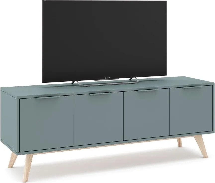 Mobile TV verde polveroso 140x53x40 cm Pisco – Marckeric