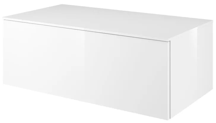 Mobile da bagno sotto lavabo Neo  laccato lucido L 90 x H 33 x P 48 cm 1 cassetto, lavabo non incluso