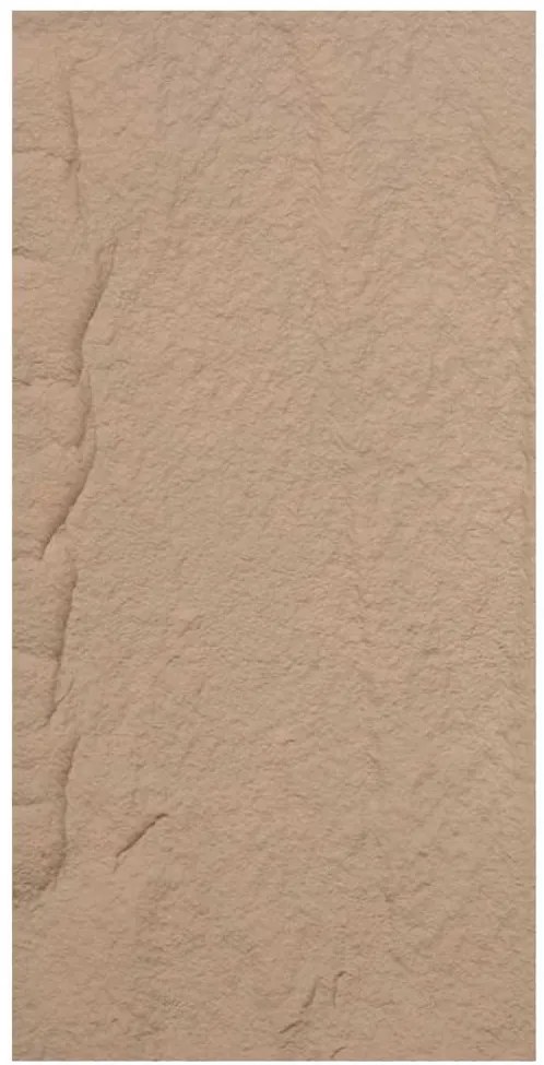 Pannello Murale PU 120x60x3 cm Effetto Pietra 3D Fonoassorbente Tufo