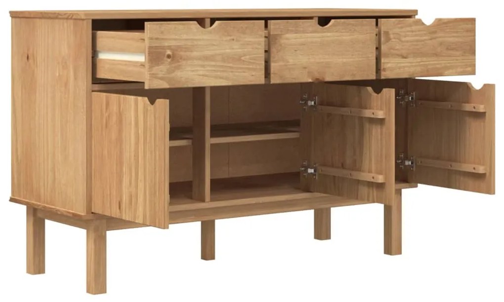 Credenza otta 114x43x73,5 cm in legno massello di pino