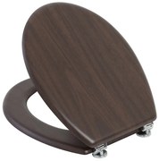 Copriwater universale in legno arte povera con cerniere regolabili