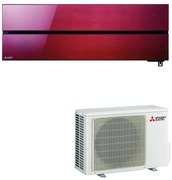 Condizionatore a muro monosplit MITSUBISHI ELECTRIC LN WIFI 9000 BTU classe raffreddamento A+++, classe di riscaldamento A+++, rosso
