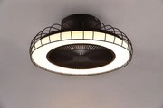 Plafoniera sandfjord led con gabbia metallo nero r64122132