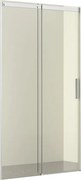 Porta doccia scorrevole L 117-119 cm x H 195 cm per nicchia in vetro trasparente SP. 6 mm, profilo cromo