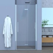 Box Doccia a Soffietto 70 Cm Feridras "Royal" Cromo Lucido/Vetro Trasparente