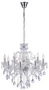 Lampadario classico in acciaio 8 luci - Armas