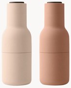 Set macina sale e pepe con coperchio in legno di noce Bottle Grinder 2 pz