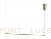 Essence sospensione round led 3000k 19w 2250lm ottone 115cm