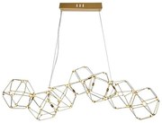 Lampadario LED a sospensione con filo LED/28W/230V 3000K oro