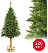 Albero di Natale con tronco 220 cm, abete