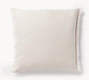 Copricuscino in lino con frange Luana