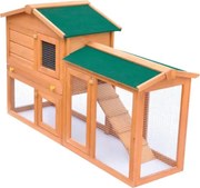 Conigliera all'Aperto Gabbia Animali Piccoli Casetta in Legno