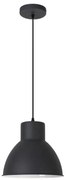 Rabalux 2578 - Lampadario DEREK 1xE27/60W/230V nero