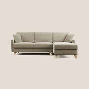 Edgar divano letto angolare in tessuto felis impermeabile T03 beige