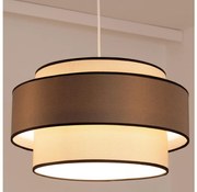Lampadario a sospensione con filo GRACE 1xE27/60W/230V diametro 40 cm color crema/marrone