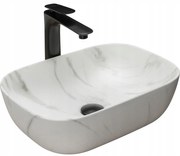 Lavabo da appoggio  Rea Belinda Marble Mat