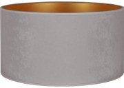 Duolla - Paralume universale VELVET E27 diametro 35 cm grigio/oro