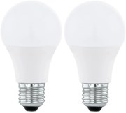 SET 2xLED RGBW Lampadina dimmerabile A60 E27/9W/230V 2700-6500K + +TC - Eglo 11587