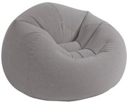 Poltrona sacco gonfiabile Intex beanless bag' grigio 114x114x71 cm - cod. 68579np