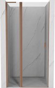 Mexen Mist L porte doccia a battente 120 cm, trasparente, rame spazzolato - 8A4L-120-000-65-00