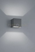 Adaja applique 3 led cubo antracite angolo apertura regolabile da 0...